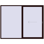 Sliding patio doors 2700x2100 mm PATIO DOOR REHAU BRILLANT DESIGN CHOCOLATE_BROWN two-sided Sliding patio doors 2700x2100 mm PATIO DOOR REHAU BRILLANT DESIGN CHOCOLATE_BROWN two-sided