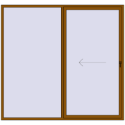 REHAU SYNEGO SLIDE 2500x2350 mm GOLDEN OAK dwustronny