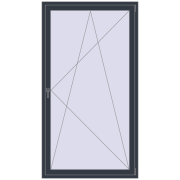 Drzwi balkonowe 1200x2200 mm BALCONY DOOR REHAU SYNEGO ANTHRACITE_GREY_STRUKTURAL dwustronny Drzwi balkonowe 1200x2200 mm BALCONY DOOR REHAU SYNEGO ANTHRACITE_GREY_STRUKTURAL dwustronny