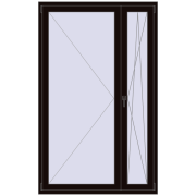 Drzwi balkonowe 1300x2100 mm BALCONY DOOR REHAU SYNEGO BLACK_BROWN dwustronny Drzwi balkonowe 1300x2100 mm BALCONY DOOR REHAU SYNEGO BLACK_BROWN dwustronny