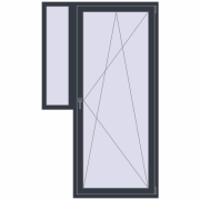 Drzwi balkonowe 1270x2140 mm BALCONY DOOR REHAU SYNEGO ANTHRACITE_GREY_STRUKTURAL dwustronny Drzwi balkonowe 1270x2140 mm BALCONY DOOR REHAU SYNEGO ANTHRACITE_GREY_STRUKTURAL dwustronny