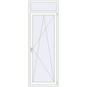 Balcony doors 800x2300 mm BALCONY DOOR REHAU EURO 70 RAL 9016 Traffic white two-sided Balcony doors 800x2300 mm BALCONY DOOR REHAU EURO 70 RAL 9016 Traffic white two-sided