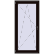 BALCONY DOOR REHAU EURO 60 880x1880 mm BLACK_BROWN two-sided