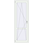 Balcony doors 700x2100 mm BALCONY DOOR REHAU EURO 70 RAL 9016 Traffic white two-sided Balcony doors 700x2100 mm BALCONY DOOR REHAU EURO 70 RAL 9016 Traffic white two-sided