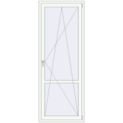 Balcony doors 850x2300 mm BALCONY DOOR REHAU EURO 70 RAL 9016 Traffic white two-sided Balcony doors 850x2300 mm BALCONY DOOR REHAU EURO 70 RAL 9016 Traffic white two-sided
