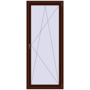 BALCONY DOOR REHAU EURO 70 900x2200 mm BLACK_CHERRY two-sided