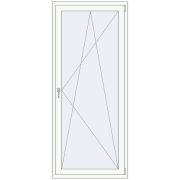Drzwi balkonowe 900x2050 mm BALCONY DOOR REHAU EURO 70