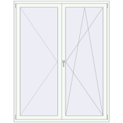 Drzwi balkonowe 1690x2165 mm BALCONY DOOR REHAU SYNEGO RAL 9016 Traffic white dwustronny Drzwi balkonowe 1690x2165 mm BALCONY DOOR REHAU SYNEGO RAL 9016 Traffic white dwustronny
