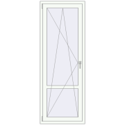 Balcony doors 730x2000 mm BALCONY DOOR REHAU SYNEGO RAL 9016 Traffic white two-sided Balcony doors 730x2000 mm BALCONY DOOR REHAU SYNEGO RAL 9016 Traffic white two-sided
