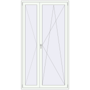 BALCONY DOOR REHAU SYNEGO 1300x2400 mm ANTHRACITE_GREY_GLATT zewnętrzny BALCONY DOOR REHAU SYNEGO 1300x2400 mm ANTHRACITE_GREY_GLATT zewnętrzny