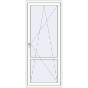 Balcony doors 870x2100 mm BALCONY DOOR REHAU EURO 70 RAL 9016 Traffic white two-sided Balcony doors 870x2100 mm BALCONY DOOR REHAU EURO 70 RAL 9016 Traffic white two-sided