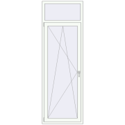 Balcony doors 800x2400 mm BALCONY DOOR REHAU EURO 70 RAL 9016 Traffic white two-sided Balcony doors 800x2400 mm BALCONY DOOR REHAU EURO 70 RAL 9016 Traffic white two-sided