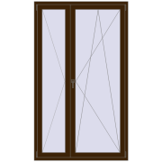 BALCONY DOOR REHAU SYNEGO 1300x2200 mm DARK_OAK dwustronny