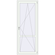 Balcony doors 850x2200 mm BALCONY DOOR REHAU EURO 70 RAL 9016 Traffic white two-sided Balcony doors 850x2200 mm BALCONY DOOR REHAU EURO 70 RAL 9016 Traffic white two-sided