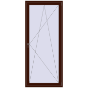 BALCONY DOOR REHAU SYNEGO 1000x2300 mm BLACK_CHERRY two-sided