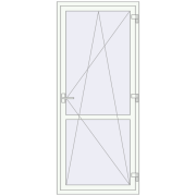 BALCONY DOOR REHAU SYNEGO 900x2100 mm RAL 9016 Traffic white dwustronny BALCONY DOOR REHAU SYNEGO 900x2100 mm RAL 9016 Traffic white dwustronny