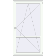 Balcony doors 1100x2000 mm BALCONY DOOR REHAU EURO 70 RAL 9016 Traffic white two-sided Balcony doors 1100x2000 mm BALCONY DOOR REHAU EURO 70 RAL 9016 Traffic white two-sided