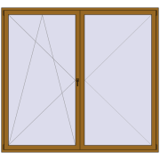 Drzwi balkonowe 2500x2300 mm BALCONY DOOR REHAU SYNEGO LIGHT_OAK dwustronny Drzwi balkonowe 2500x2300 mm BALCONY DOOR REHAU SYNEGO LIGHT_OAK dwustronny