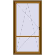 BALCONY DOOR REHAU SYNEGO 1100x2100 mm LIGHT_OAK two-sided
