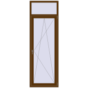 Drzwi balkonowe 800x2400 mm BALCONY DOOR REHAU EURO 60 WALNUT dwustronny