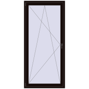 BALCONY DOOR REHAU EURO 70 1000x2130 mm BLACK_BROWN two-sided
