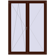 Drzwi balkonowe 1500x2100 mm BALCONY DOOR REHAU EURO 70 BLACK_CHERRY dwustronny Drzwi balkonowe 1500x2100 mm BALCONY DOOR REHAU EURO 70 BLACK_CHERRY dwustronny