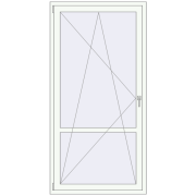 Balcony doors 1050x2100 mm BALCONY DOOR REHAU EURO 70 RAL 9016 Traffic white two-sided Balcony doors 1050x2100 mm BALCONY DOOR REHAU EURO 70 RAL 9016 Traffic white two-sided