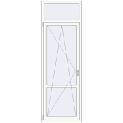Balcony doors 800x2400 mm BALCONY DOOR REHAU EURO 70 RAL 9016 Traffic white two-sided Balcony doors 800x2400 mm BALCONY DOOR REHAU EURO 70 RAL 9016 Traffic white two-sided