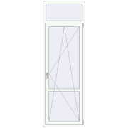 Drzwi balkonowe 800x2400 mm BALCONY DOOR REHAU EURO 70 RAL 9016 Traffic white dwustronny Drzwi balkonowe 800x2400 mm BALCONY DOOR REHAU EURO 70 RAL 9016 Traffic white dwustronny
