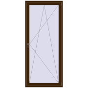 BALCONY DOOR REHAU SYNEGO 1000x2300 mm DARK_OAK two-sided