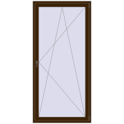 BALCONY DOOR REHAU SYNEGO 1100x2300 mm DARK_OAK two-sided
