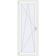 BALCONY DOOR REHAU EURO 60 687x1890 mm RAL 9016 Traffic white dwustronny BALCONY DOOR REHAU EURO 60 687x1890 mm RAL 9016 Traffic white dwustronny