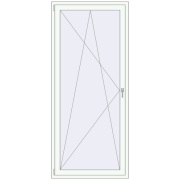 BALCONY DOOR REHAU SYNEGO 1000x2300 mm RAL 9016 Traffic white two-sided