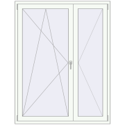 Drzwi balkonowe 1400x1800 mm BALCONY DOOR REHAU SYNEGO RAL 9016 Traffic white dwustronny Drzwi balkonowe 1400x1800 mm BALCONY DOOR REHAU SYNEGO RAL 9016 Traffic white dwustronny
