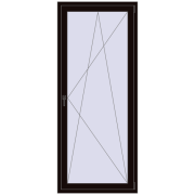 BALCONY DOOR REHAU EURO 70 900x2150 mm BLACK_BROWN two-sided