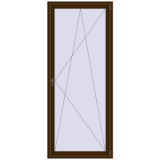 BALCONY DOOR REHAU SYNEGO 1000x2400 mm DARK_OAK two-sided