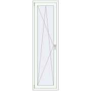 Balcony doors 600x2140 mm BALCONY DOOR REHAU EURO 70 RAL 9016 Traffic white two-sided Balcony doors 600x2140 mm BALCONY DOOR REHAU EURO 70 RAL 9016 Traffic white two-sided