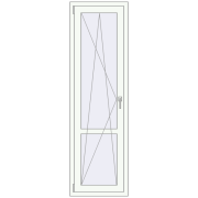 Drzwi balkonowe 580x1950 mm BALCONY DOOR REHAU EURO 70 RAL 9016 Traffic white dwustronny Drzwi balkonowe 580x1950 mm BALCONY DOOR REHAU EURO 70 RAL 9016 Traffic white dwustronny