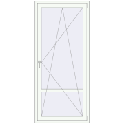 Drzwi balkonowe 940x2100 mm BALCONY DOOR REHAU EURO 70