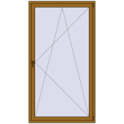 Drzwi balkonowe 1200x2200 mm BALCONY DOOR REHAU SYNEGO LIGHT_OAK dwustronny