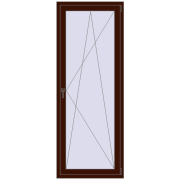 BALCONY DOOR REHAU EURO 70 800x2100 mm BLACK_CHERRY two-sided