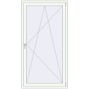 Balcony doors 1050x2000 mm BALCONY DOOR REHAU EURO 70 RAL 9016 Traffic white two-sided Balcony doors 1050x2000 mm BALCONY DOOR REHAU EURO 70 RAL 9016 Traffic white two-sided