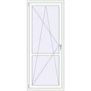 Balcony doors 830x2070 mm BALCONY DOOR REHAU EURO 70 RAL 9016 Traffic white two-sided Balcony doors 830x2070 mm BALCONY DOOR REHAU EURO 70 RAL 9016 Traffic white two-sided