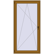 BALCONY DOOR REHAU SYNEGO 1000x1990 mm LIGHT_OAK two-sided BALCONY DOOR REHAU SYNEGO 1000x1990 mm LIGHT_OAK two-sided