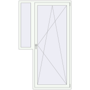 Drzwi balkonowe 1270x2140 mm BALCONY DOOR REHAU SYNEGO RAL 9016 Traffic white dwustronny Drzwi balkonowe 1270x2140 mm BALCONY DOOR REHAU SYNEGO RAL 9016 Traffic white dwustronny