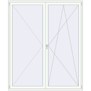 Drzwi balkonowe 2000x2400 mm BALCONY DOOR REHAU SYNEGO BLACK_ULTI-MATT zewnętrzny