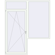 Drzwi balkonowe 2000x2400 mm BALCONY DOOR REHAU EURO 70 RAL 9016 Traffic white dwustronny Drzwi balkonowe 2000x2400 mm BALCONY DOOR REHAU EURO 70 RAL 9016 Traffic white dwustronny