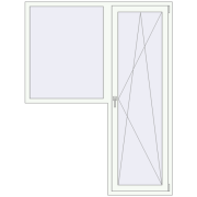 Drzwi balkonowe 1600x2100 mm BALCONY DOOR REHAU EURO 70 RAL 9016 Traffic white dwustronny Drzwi balkonowe 1600x2100 mm BALCONY DOOR REHAU EURO 70 RAL 9016 Traffic white dwustronny