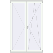 Balcony doors 1500x2340 mm BALCONY DOOR REHAU SYNEGO RAL 9016 Traffic white two-sided Balcony doors 1500x2340 mm BALCONY DOOR REHAU SYNEGO RAL 9016 Traffic white two-sided
