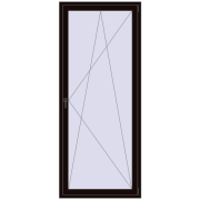 BALCONY DOOR REHAU SYNEGO 1000x2400 mm BLACK_BROWN two-sided
